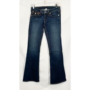 Womens True Religion Joey Low Rise Flare Jean Size 27 Vintage Iconic Classic